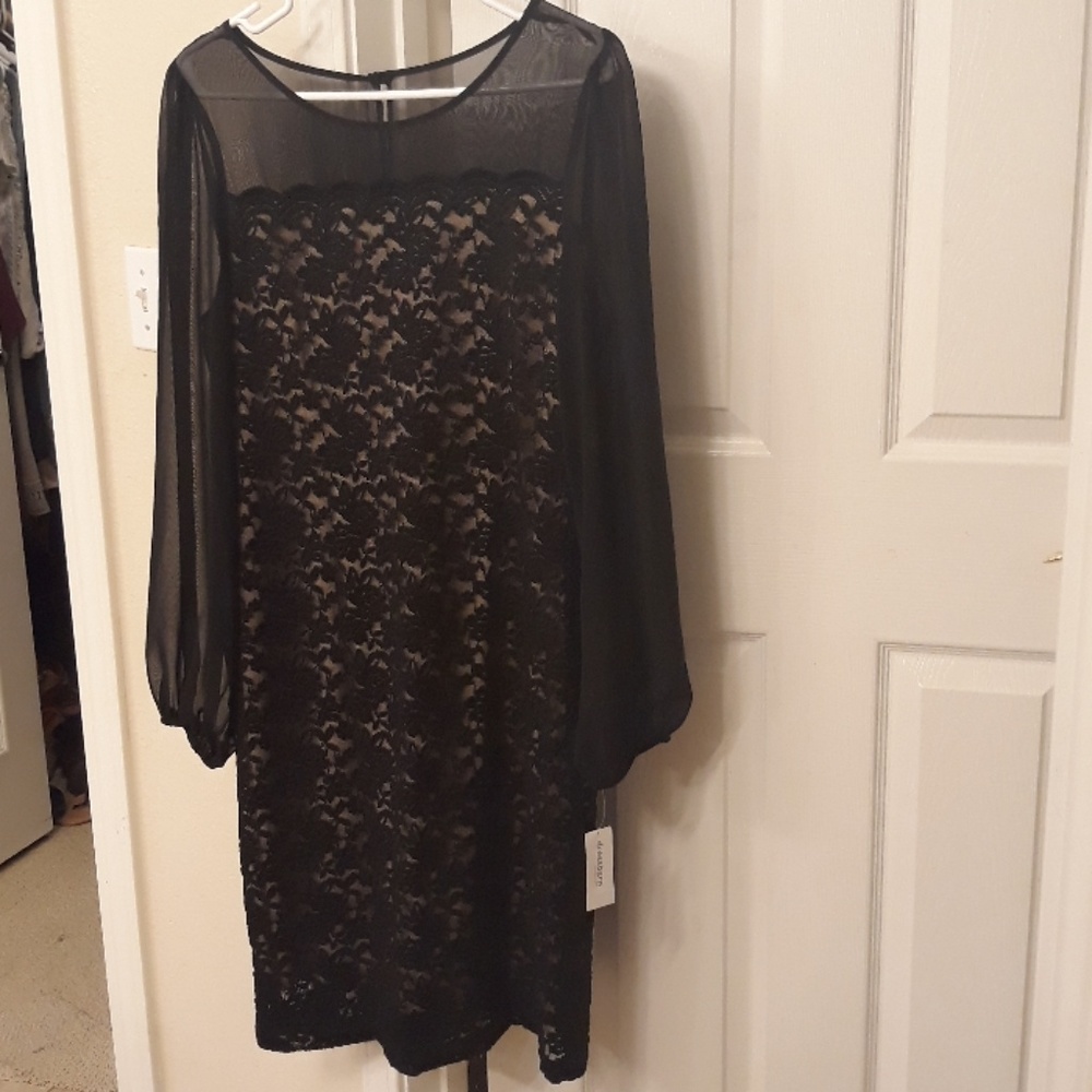Black lace dress